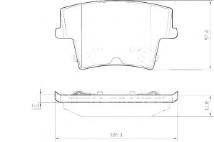 Klocki Hamulcowe Chrysler 300c 04-12 Tył A.b.s.