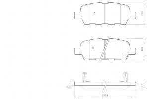 Klocki Hamulcowe Nissan X-trail 01- Tył A.b.s.
