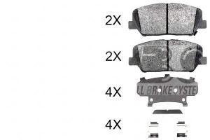Klocki Hamulcowe Kia Optima 12-15 Przód A.b.s.
