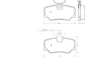 Klocki Hamulcowe Peugeot 405 87-95 Z Czuj A.b.s.