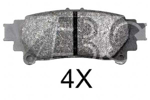 Klocki Hamulcowe Lexus Rx350 Awd 09- Tył A.b.s.