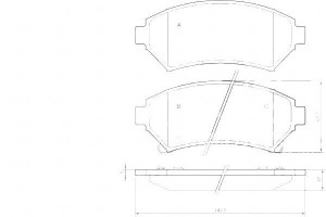 Klocki Hamulcowe Opel Sintra 96-99 Z Czuj A.b.s.