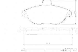 Klocki Hamulcowe Fiat Scudo 95-06 A.b.s.