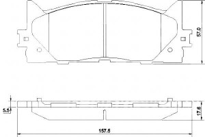 Klocki Hamulcowe Toyota Camry 06- A.b.s.