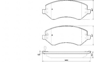 Klocki Hamulcowe Chrysler Voyager 00-08 A.b.s.