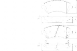 Klocki Hamulcowe Toyota Corolla 02-06 A.b.s.