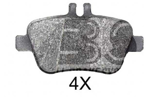 Klocki Hamulcowe Mercedes W246 B-klasa 11- Tył A.b