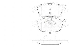 Klocki Hamulcowe Renault Laguna Iii 07- Przód A.b.
