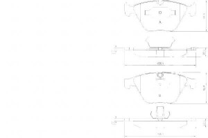 Klocki Hamulcowe Bmw 7 E65 02- A.b.s.