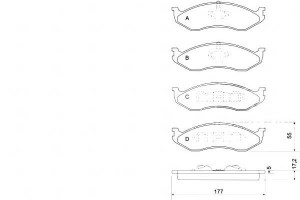 Klocki Hamulcowe Jeep Cherokee 88-99 A.b.s.