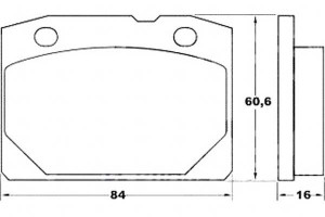 Klocki Hamulcowe Lada 2105 80-87 A.b.s.