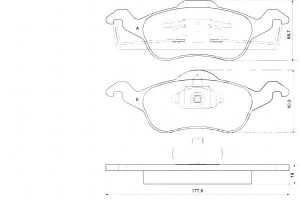 Klocki Hamulcowe Ford Focus 98-04 A.b.s.