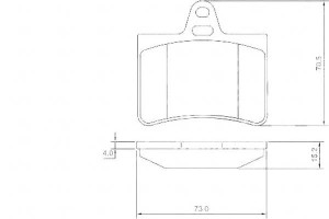Klocki Hamulcowe Citroen C5 01-08 Tył A.b.s.