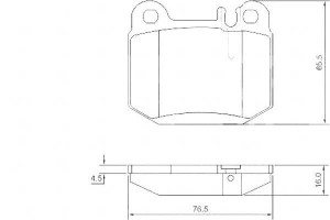 Klocki Hamulcowe Mercedes W163 Ml270-ml500 00-05ty