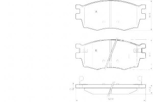 Klocki Hamulcowe Kia Rio Ii 05- A.b.s.