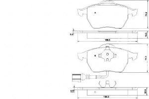 Klocki Hamulcowe Vw Golf Iv 97-03 Z Czuj. A.b.s.