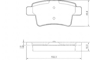 Klocki Hamulcowe Citroen C4 Picasso 06-13 Tył A.b.