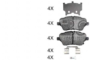 Klocki Hamulcowe Ford B-max 12- Przód A.b.s.