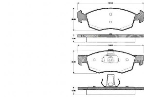 Klocki Hamulcowe Dacia Logan 07- A.b.s.