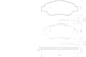 Klocki Hamulcowe Fiat 500 1.3d 07- Przód A.b.s.