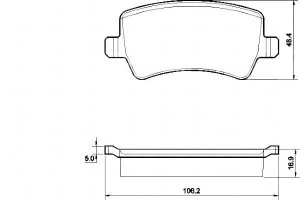 Klocki Hamulcowe Ford S-max 06- Tył A.b.s.