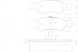 Klocki Hamulcowe Ford Ka 96-00 A.b.s.