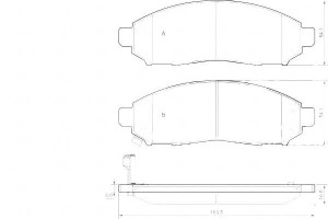 Klocki Hamulcowe Nissan Navara 05- A.b.s.