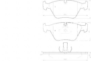 Klocki Hamulcowe Bmw 3 E46 00-05 A.b.s.