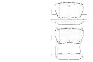 Klocki Hamulcowe Toyota Avensis 09-18 Tył A.b.s.