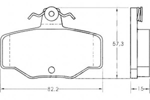 Klocki Hamulcowe Nissan Primera 90-02 Tył A.b.s.