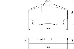 Klocki Hamulcowe Porsche 911 (996) 97-05 Tył A.b.s