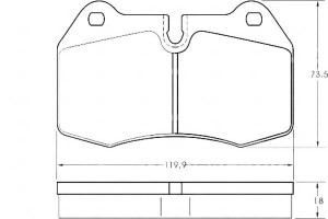 Klocki Hamulcowe Bmw 7 E38 94-01 A.b.s.