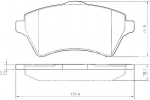 Klocki Hamulcowe Land Rover Freelander 00-07 A.b.s