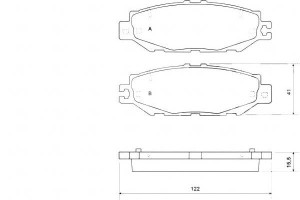 Klocki Hamulcowe Lexus Ls400 92-00 Tył A.b.s.