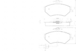 Klocki Hamulcowe Vw Passat 96-00 1.6-1.9tdi Z Czuj