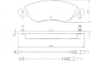 Klocki Hamulcowe Citroen C5 1.8 16v 01- A.b.s.