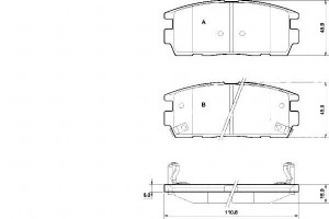 Klocki Hamulcowe Opel Antara 06- Tył A.b.s.