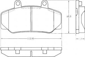 Klocki Hamulcowe Volvo 740-960 88-94 A.b.s.