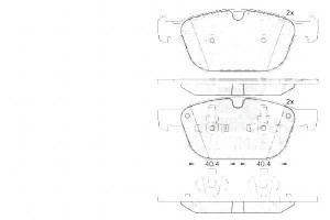 Klocki Hamulcowe Volvo Xc60 08- Przód A.b.s.