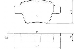 Klocki Hamulcowe Citroen C4 04- Tył A.b.s.