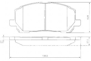 Klocki Hamulcowe Lexus Rx300 00-03 A.b.s.