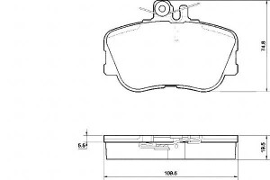 Klocki Hamulcowe Mercedes W202 C-klasa 93-00 A.b.s