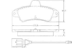 Klocki Hamulcowe Ford Mondeo 93-00 Tył Z Czuj. A.b