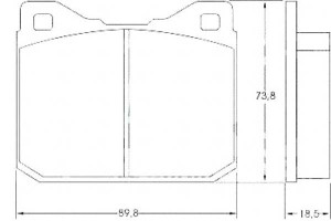 Klocki Hamulcowe Vw Lt 28-55 75-96 A.b.s.