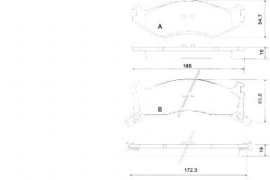 Klocki Hamulcowe Chrysler Le Baron 91-95 A.b.s.