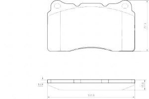 Klocki Hamulcowe Volvo S60 R 2.5t Awd 03- A.b.s.
