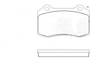 Klocki Hamulcowe Ford Focus Rs 02-04 Przód A.b.s.