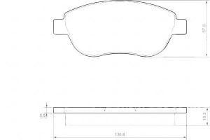 Klocki Hamulcowe Fiat Doblo 05-10 A.b.s.