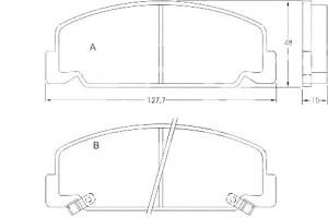 Klocki Hamulcowe Honda Accord 84-85 Z Czuj. A.b.s.