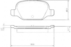 Klocki Hamulcowe Fiat Punto 03- Tył A.b.s.